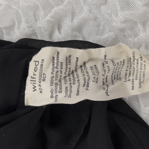 Wilfred Mini Dress Size XS Black - Picture 5 of 5